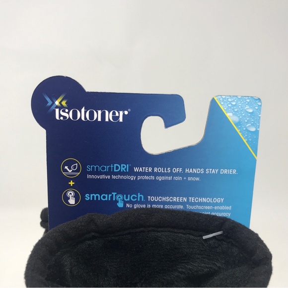 Isotoner SmartDRI + SmarTouch Gloves, Size MD - Black Men's - Picture 4 of 6